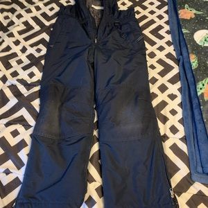 Lands End iron knee snow bibs 10H